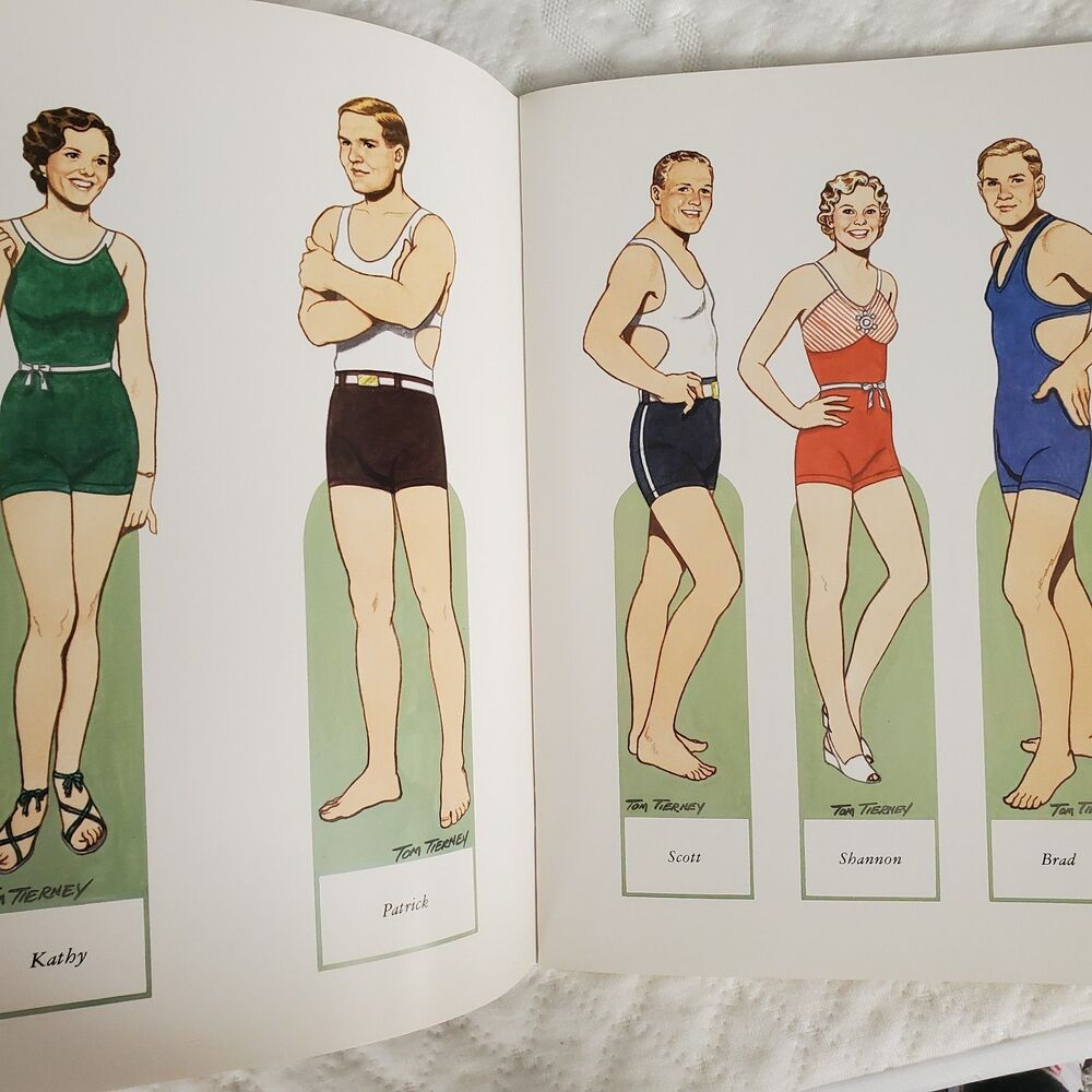 Vintage Tierney Paper Dolls Paperback American Family of the 1930s Un-cut 1991